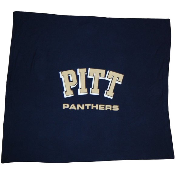 Vintage University of Pittsburgh PITT Panthers Sweatshirt Fleece Throw Blanket